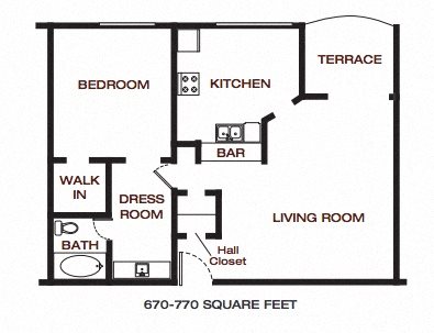 The Summit at Point Loma_San Diego_CA_Floor Plan_One Bedroom One Bathroom The Summit at Point Loma_San Diego_CA_Floor Plan_One Bedroom One Bathroom